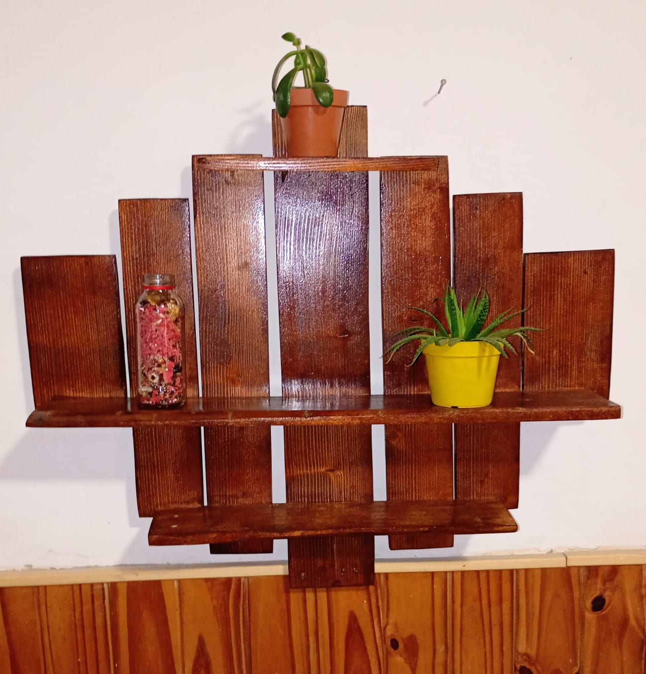 Repisa Escalonada Caoba